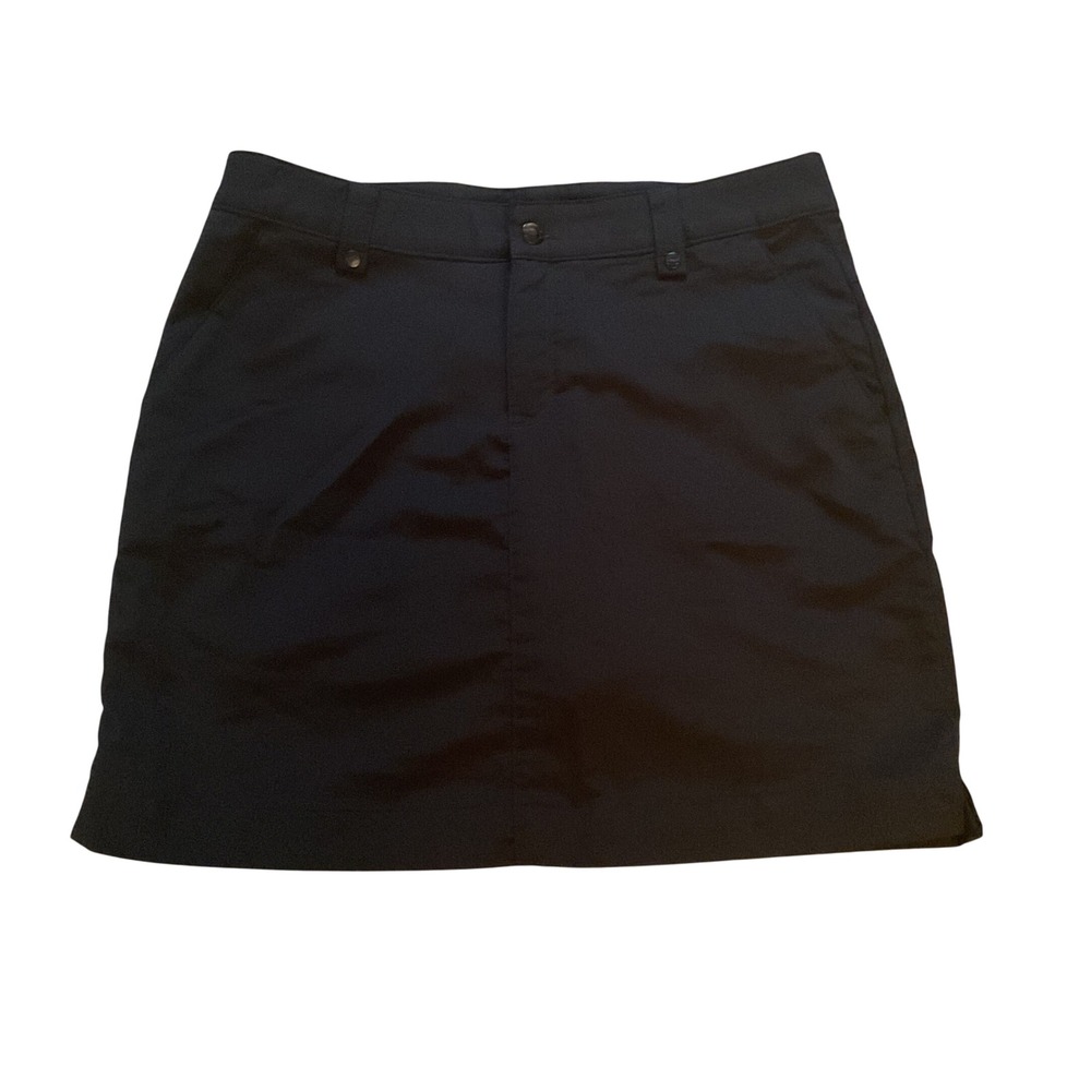Under Armour Performance Golf Skort Black Size 8 Activewear Skirt